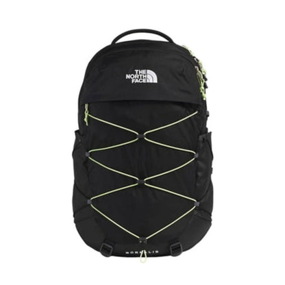 The North Face Women’s Borealis backpack with padded shoulder straps, front bungee system, and organized compartments for everyday carry and commuting.