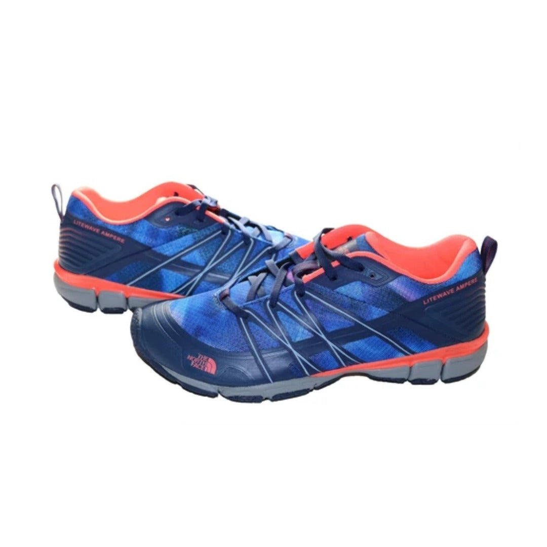 The North Face Women's Litewave Ampere Shoes - Patriot Blue Print/Tropical Coral