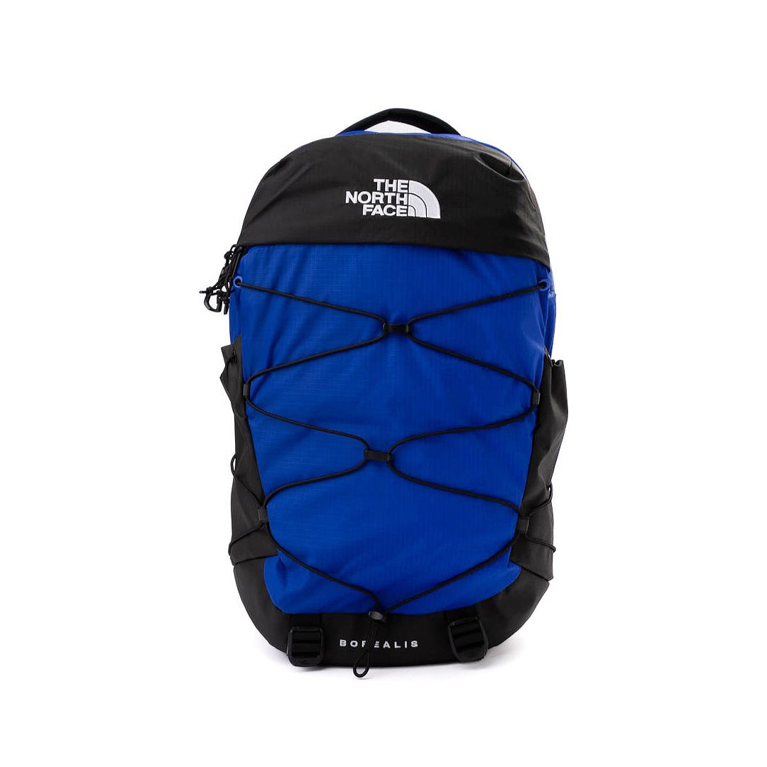 The North Face Borealis Backpack with FlexVent suspension, padded laptop compartment, and front bungee storage system.