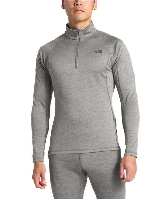 The North Face Men’s long-sleeve zip neck performance top with lightweight breathable fabric and quarter-zip collar.