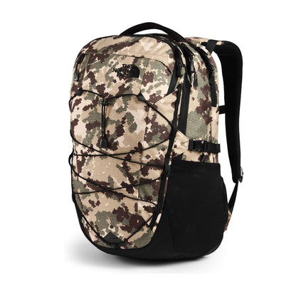 The North Face Borealis Backpack - Burnt Olive Green Digi Topo Ripstop Print/TNF Black