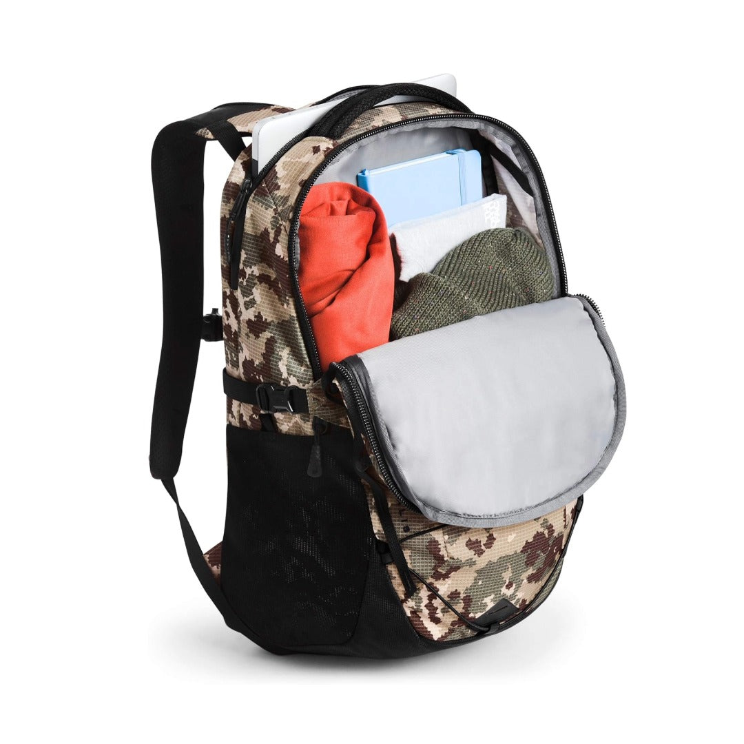 The North Face Borealis Backpack - Burnt Olive Green Digi Topo Ripstop Print/TNF Black