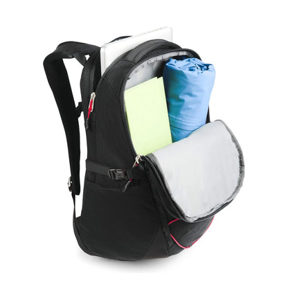 The North Face Borealis Backpack - Tnf Black Light Directional Heather/Tnf Red