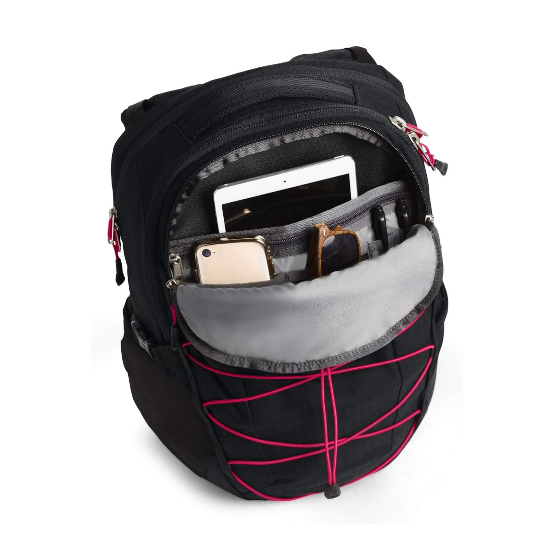 The North Face Borealis Backpack - Tnf Black Light Directional Heather/Tnf Red