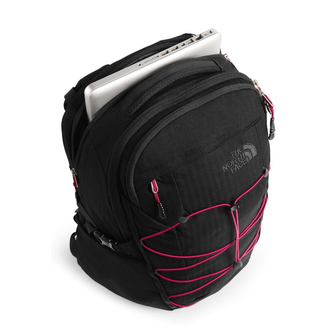 The North Face Borealis Backpack - Tnf Black Light Directional Heather/Tnf Red