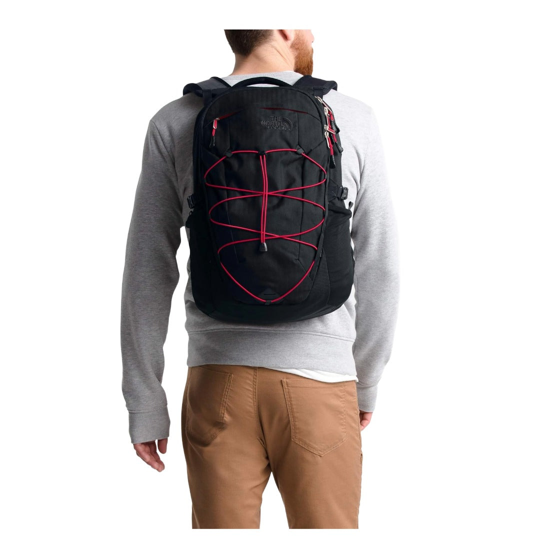 The North Face Borealis Backpack - Tnf Black Light Directional Heather/Tnf Red