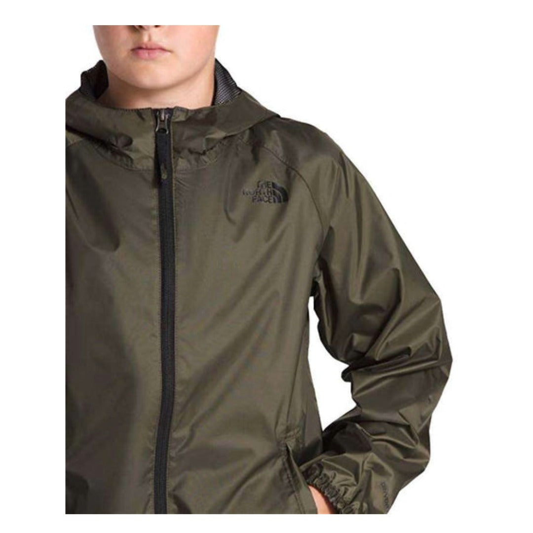 The North Face Boys' Zipline Rain Jacket - Taupe Green
