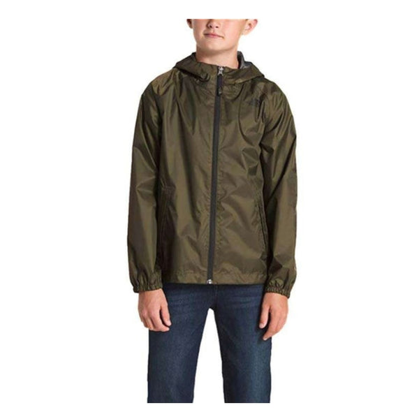 The North Face Boys' Zipline Rain Jacket - Taupe Green