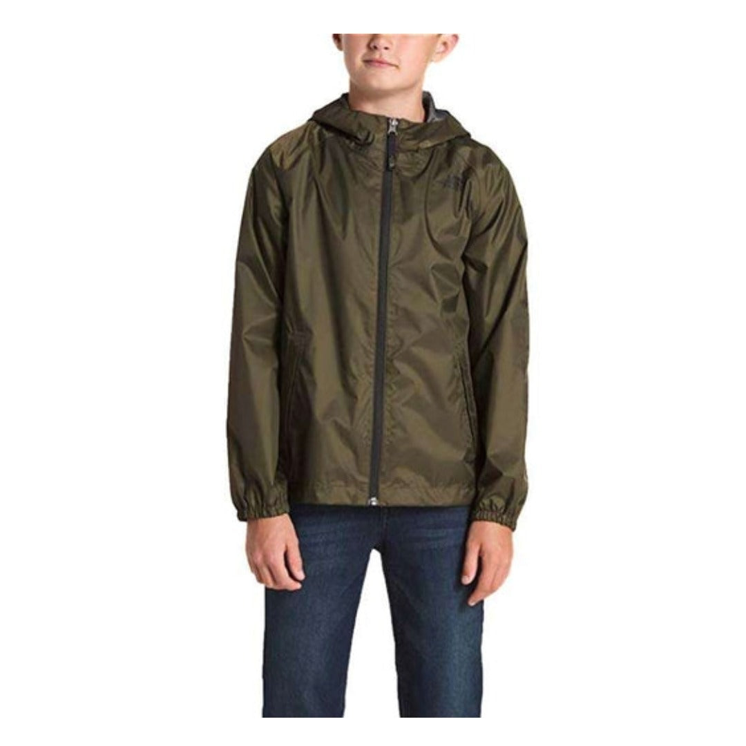The North Face Boys' Zipline Rain Jacket - Taupe Green
