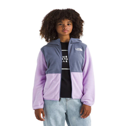 The North Face Boys’ & Girls’ Glacier Full-Zip Hoodie - Lite Lilac - Twilight Galaxy