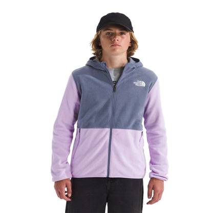 The North Face Boys’ & Girls’ Glacier Full-Zip Hoodie - Lite Lilac - Twilight Galaxy