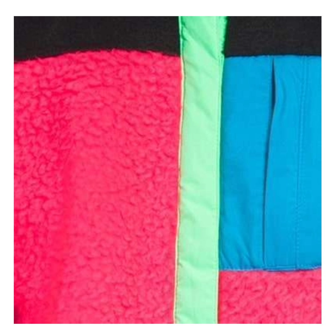 The North Face Girl's Fleece Mashup Jacket - Brilliant Coral