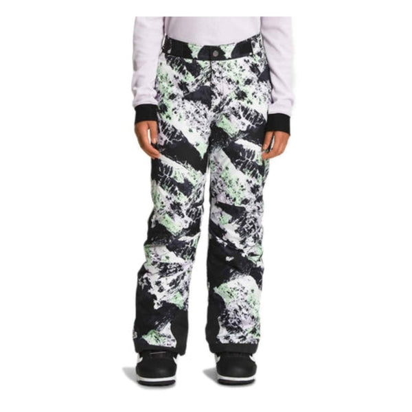 The North Face Girls’ Freedom Insulated Pants -  Lavender Fog Mountaintop Print