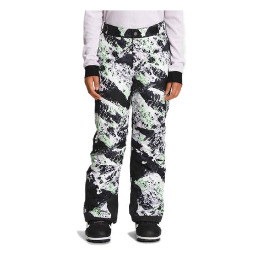 The North Face Girls’ Freedom Insulated Pants -  Lavender Fog Mountaintop Print