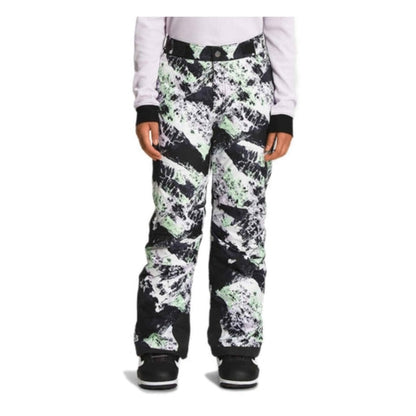 The North Face Girls’ Freedom Insulated Pants -  Lavender Fog Mountaintop Print