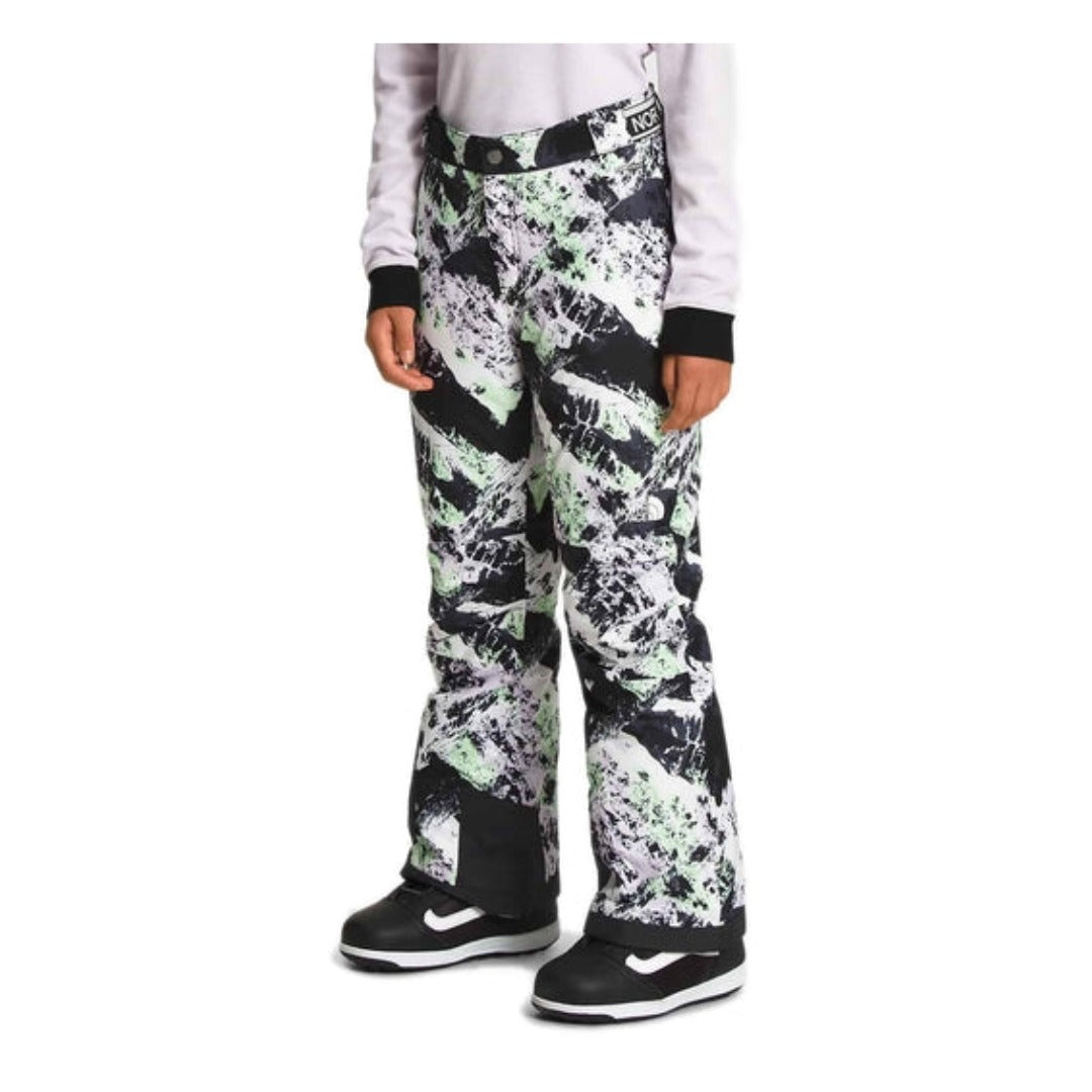 The North Face Girls’ Freedom Insulated Pants -  Lavender Fog Mountaintop Print