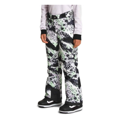 The North Face Girls’ Freedom Insulated Pants -  Lavender Fog Mountaintop Print