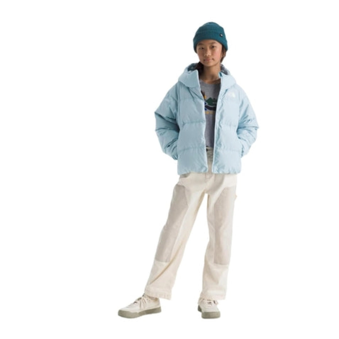The North Face Girls’ North Down Hooded Jacket - Polar Haze