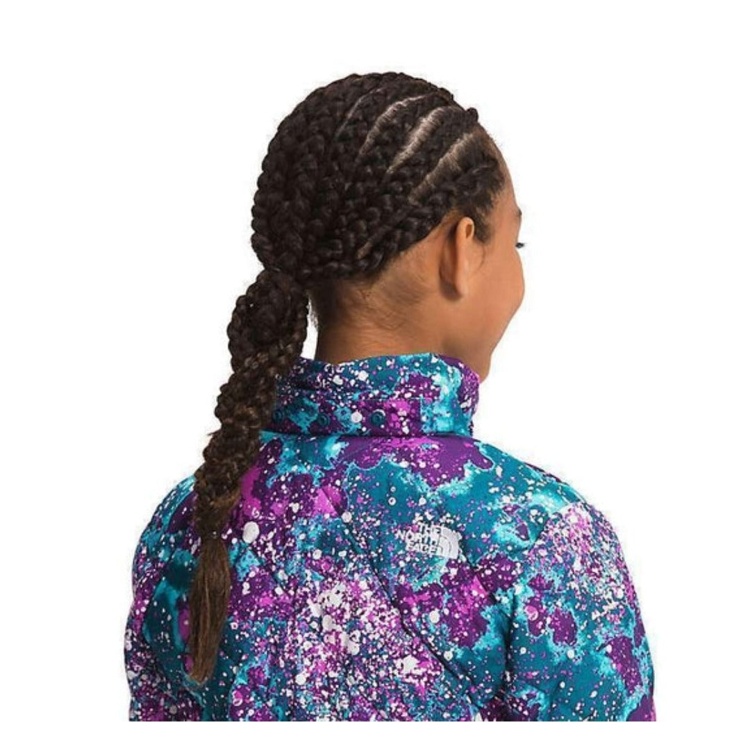 The North Face Girls' Printed ThermoBall Eco Hoodie - Deep Lagoon Constellation Camo
