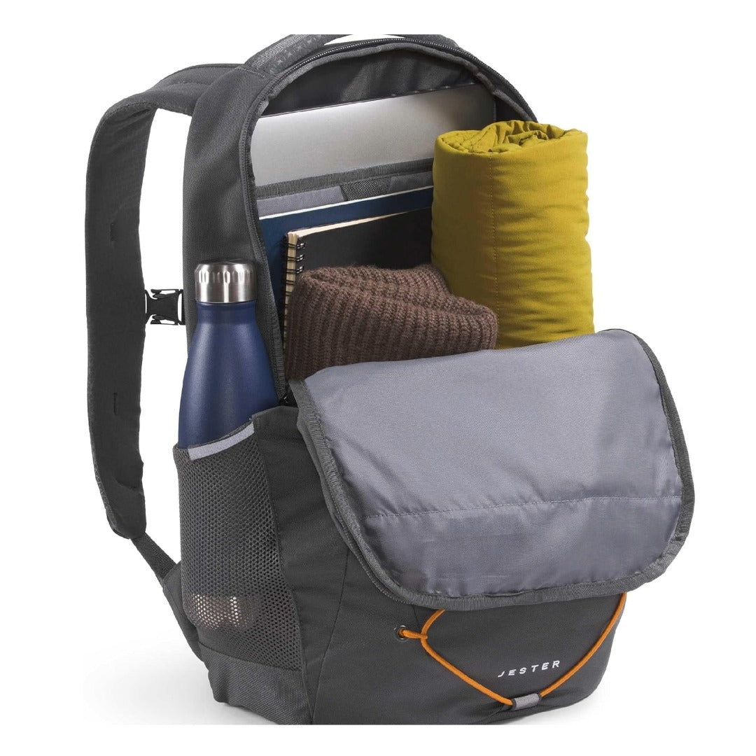 The North Face Jester Everyday Laptop Backpack - Anthracite Grey/Dust Orange
