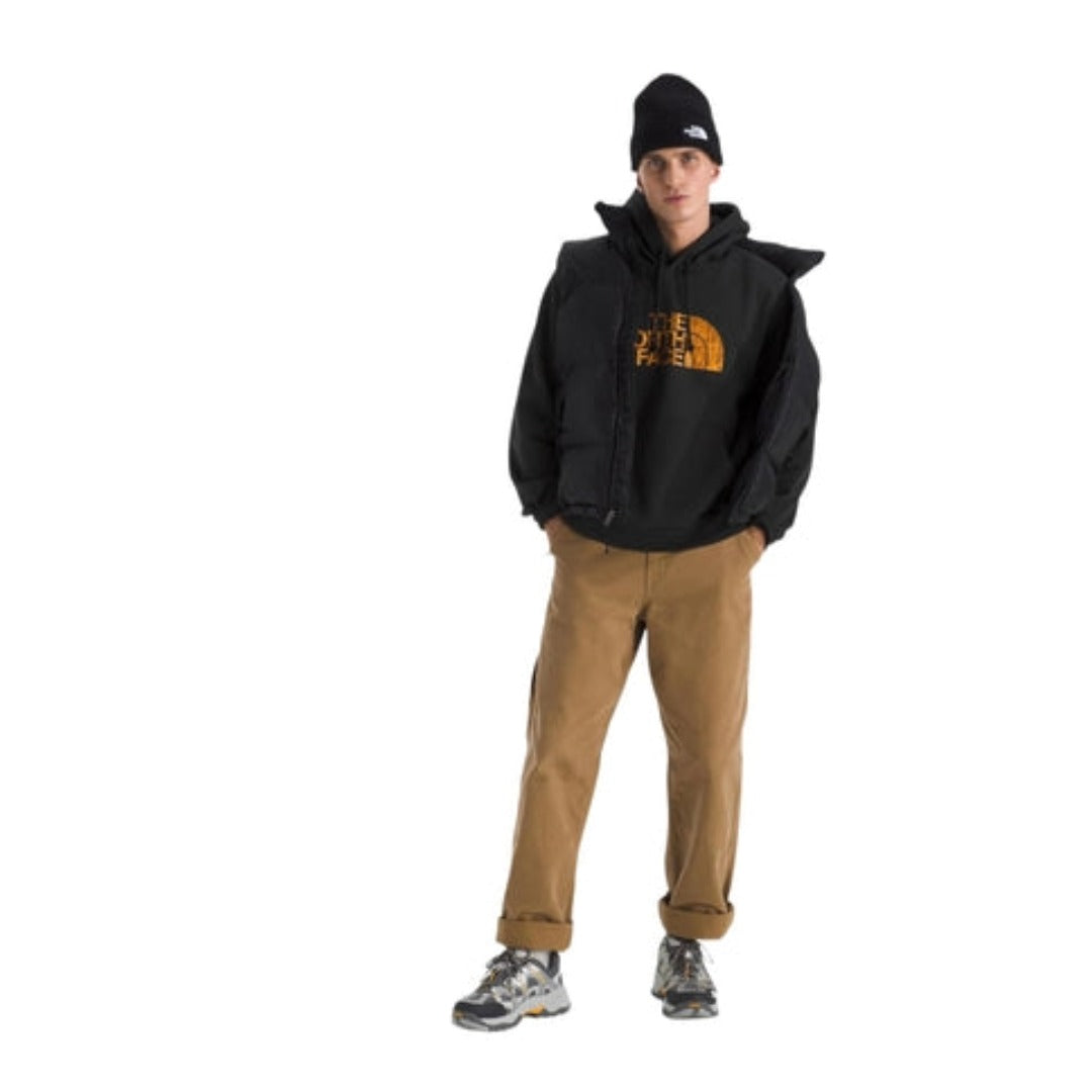 The North Face Men's Evolution Regenerative Ink Half Dome Hoodie - Black/Summit Gold