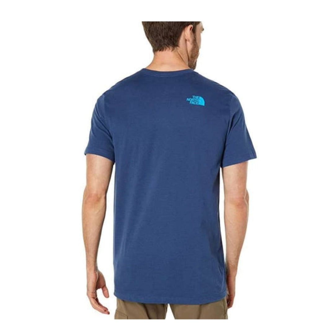 The North Face Men's GEO NSE T-Shirt - Shady Blue/Acoustic Blue