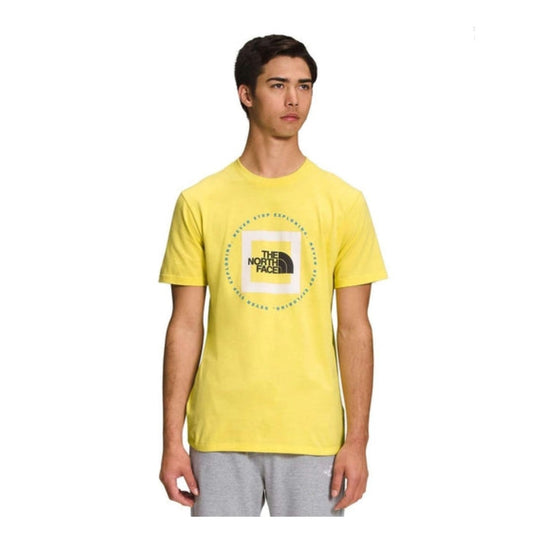 The North Face Men’s Short-Sleeve Geo NSE Tee - Yellowtail/Gardenia White