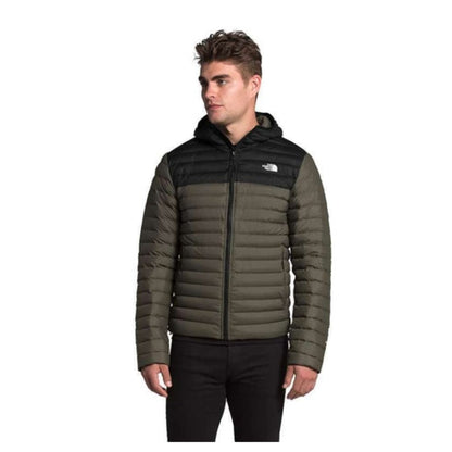 The North Face Men's Stretch Down Insulated Hoodie - New Taupe Green/TNF Black