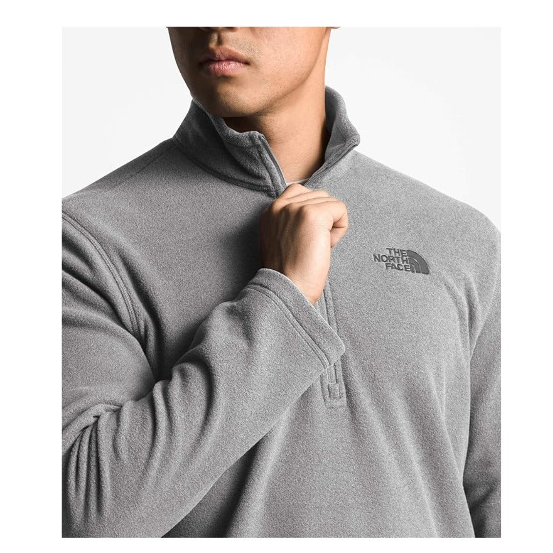The North Face Men's TKA 100 Glacier Quarter Zip - TNF Medium Grey Heather