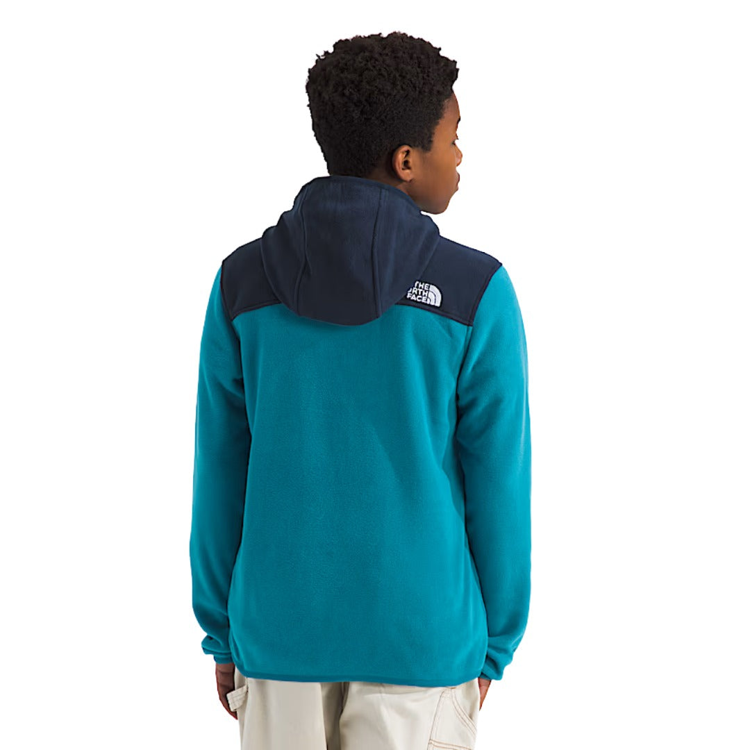 The North Face Boys’ & Girls’ Glacier Full-Zip Hoodie - Dusk Blue/Summit Navy