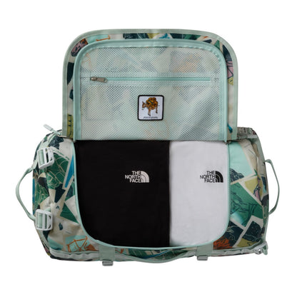 The North Face Base Camp Duffel - M(71L) Opal Frost Tnf Postcards Print/Opal Frost/Pearl