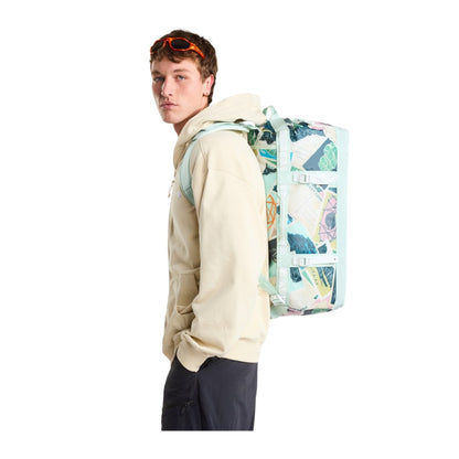 The North Face Base Camp Duffel - M(71L) Opal Frost Tnf Postcards Print/Opal Frost/Pearl
