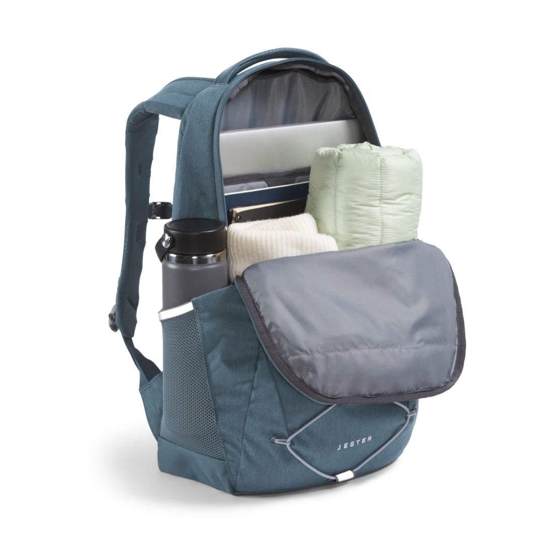The North Face Women's Jester Backpack- Granite Grey Light Heather/Frost Grey