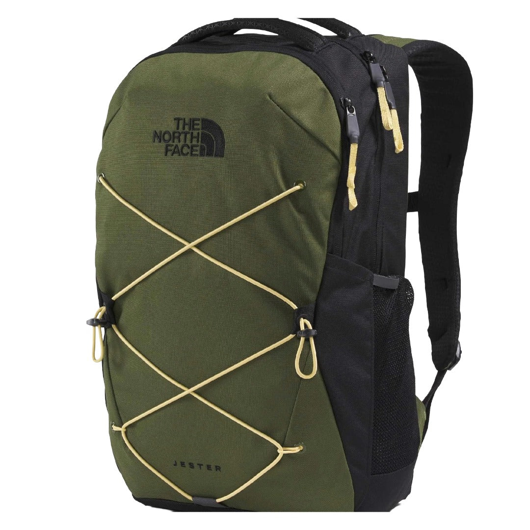 The North Face Jester Everyday Laptop Backpack - Woodland Green/TNF Black/Honeyed Sand