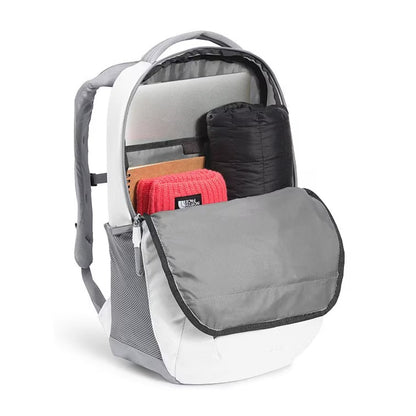 The North Face Women's Vault Backpack -  TNF White Metallic Melange/Mid Grey