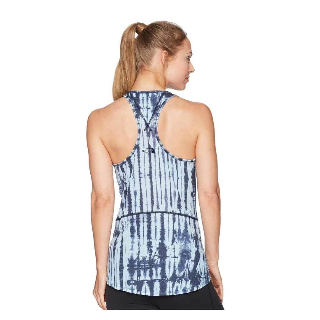 The North Face Women's Workout Racerback Tank  - Urban Navy Shibori Print