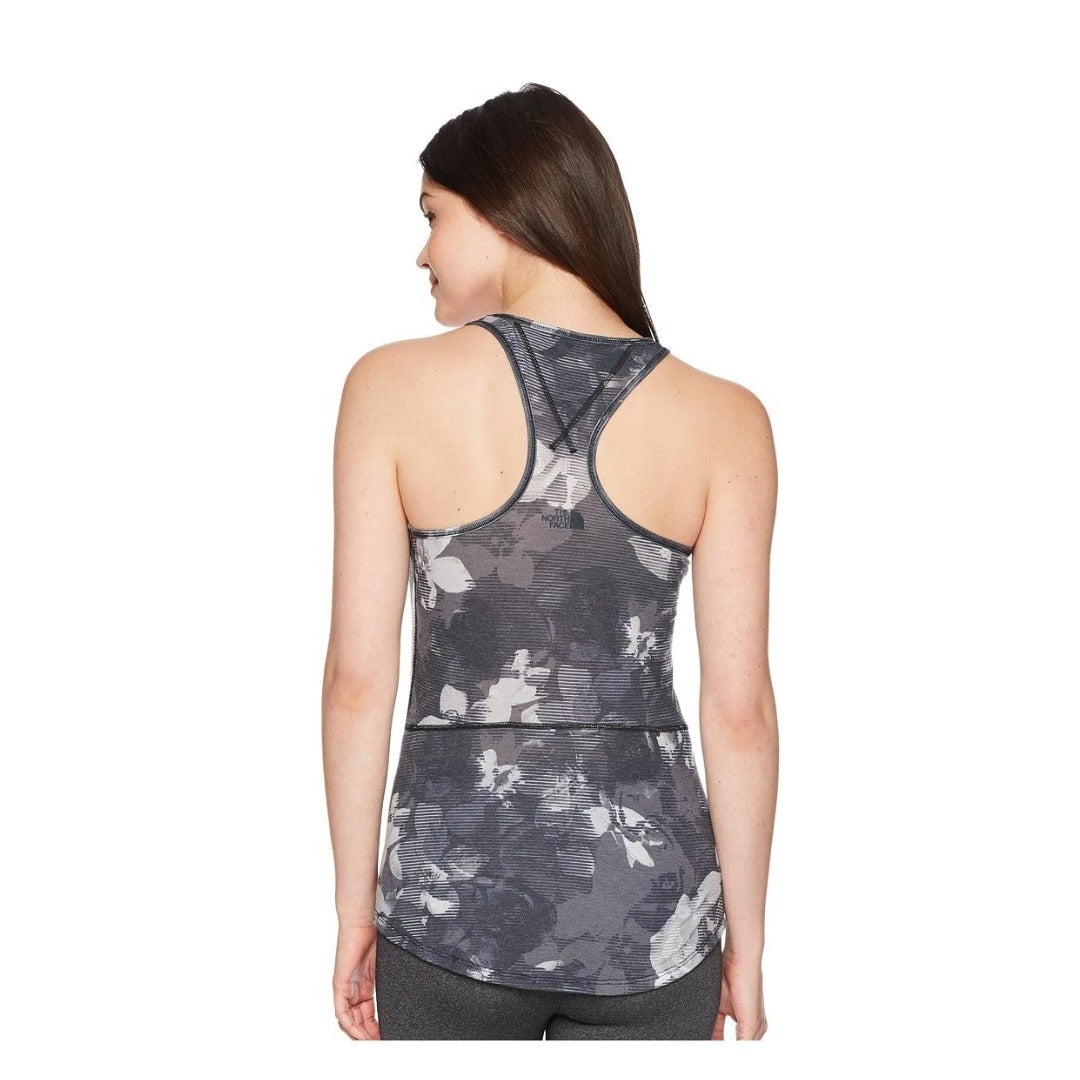 The North Face Women's Workout Racerback Tank -  BLACK BOTANICAL PRINT