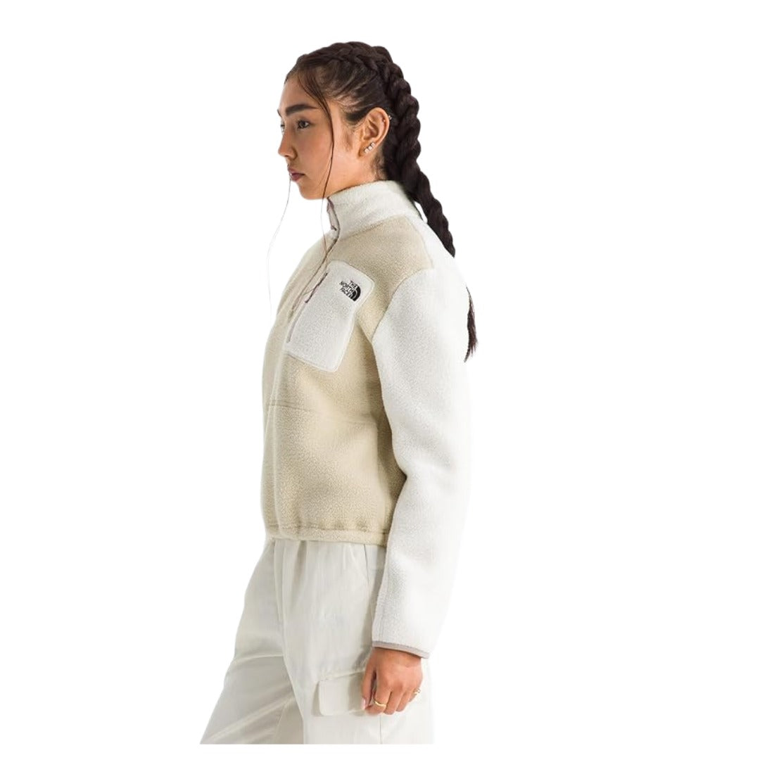 The North Face Women's Yumiori Quarter Zip Jacket - Desert Stone/White Dune/Metal Pink