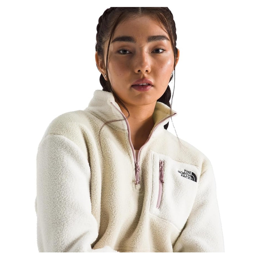 The North Face Women's Yumiori Quarter Zip Jacket - Desert Stone/White Dune/Metal Pink