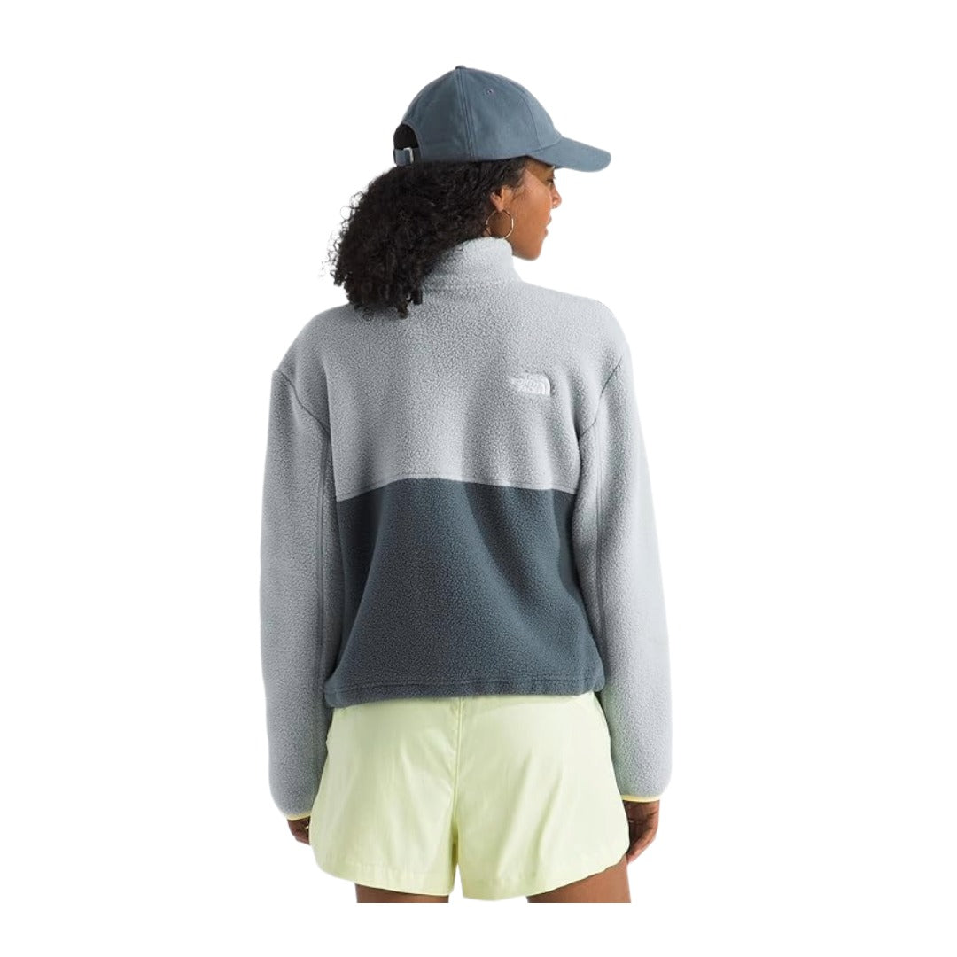 The North Face Women's Yumiori Quarter Zip Jacket - Granite Grey/Frost Grey/Lemon Mist