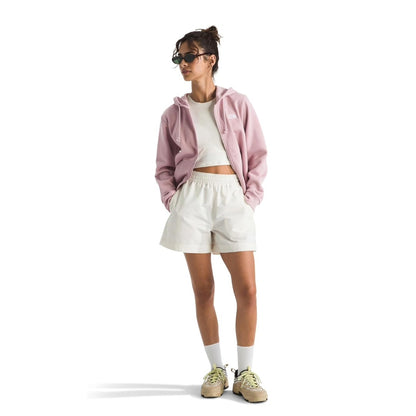 The North Face womens Evolution Simple Dome Full Zip Hoodie -  Metal Pink