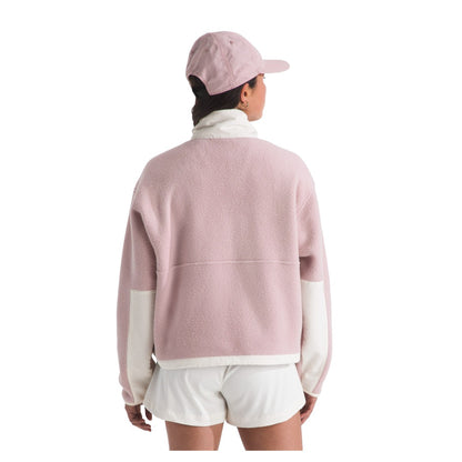 The North Face womens Yumiori Off Peak Full Zip Jacket - Metal Pink/White Dune