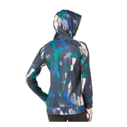 The North Face Women's Fave Half Dome Pullover Hoodie - AZTEC BLUE CT GEODE PRINT/MINT BLUE