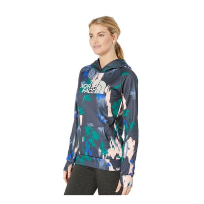 The North Face Women's Fave Half Dome Pullover Hoodie - AZTEC BLUE CT GEODE PRINT/MINT BLUE