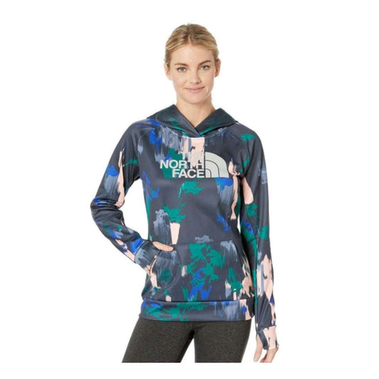 The North Face Women's Fave Half Dome Pullover Hoodie - AZTEC BLUE CT GEODE PRINT/MINT BLUE