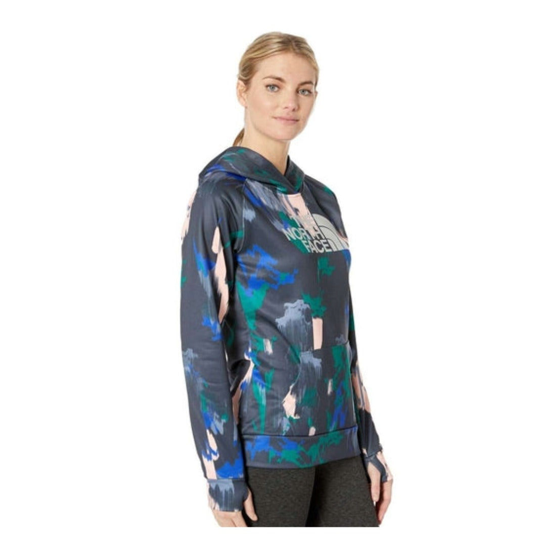 The North Face Women's Fave Half Dome Pullover Hoodie - AZTEC BLUE CT GEODE PRINT/MINT BLUE