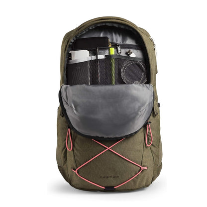 THE NORTH FACE Women's Jester Backpack - Burnt Olive Green Light Heather/Mauveglow