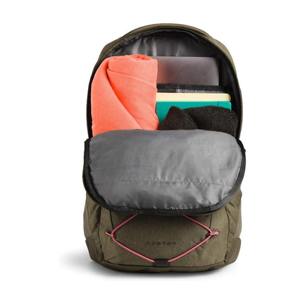 THE NORTH FACE Women's Jester Backpack - Burnt Olive Green Light Heather/Mauveglow
