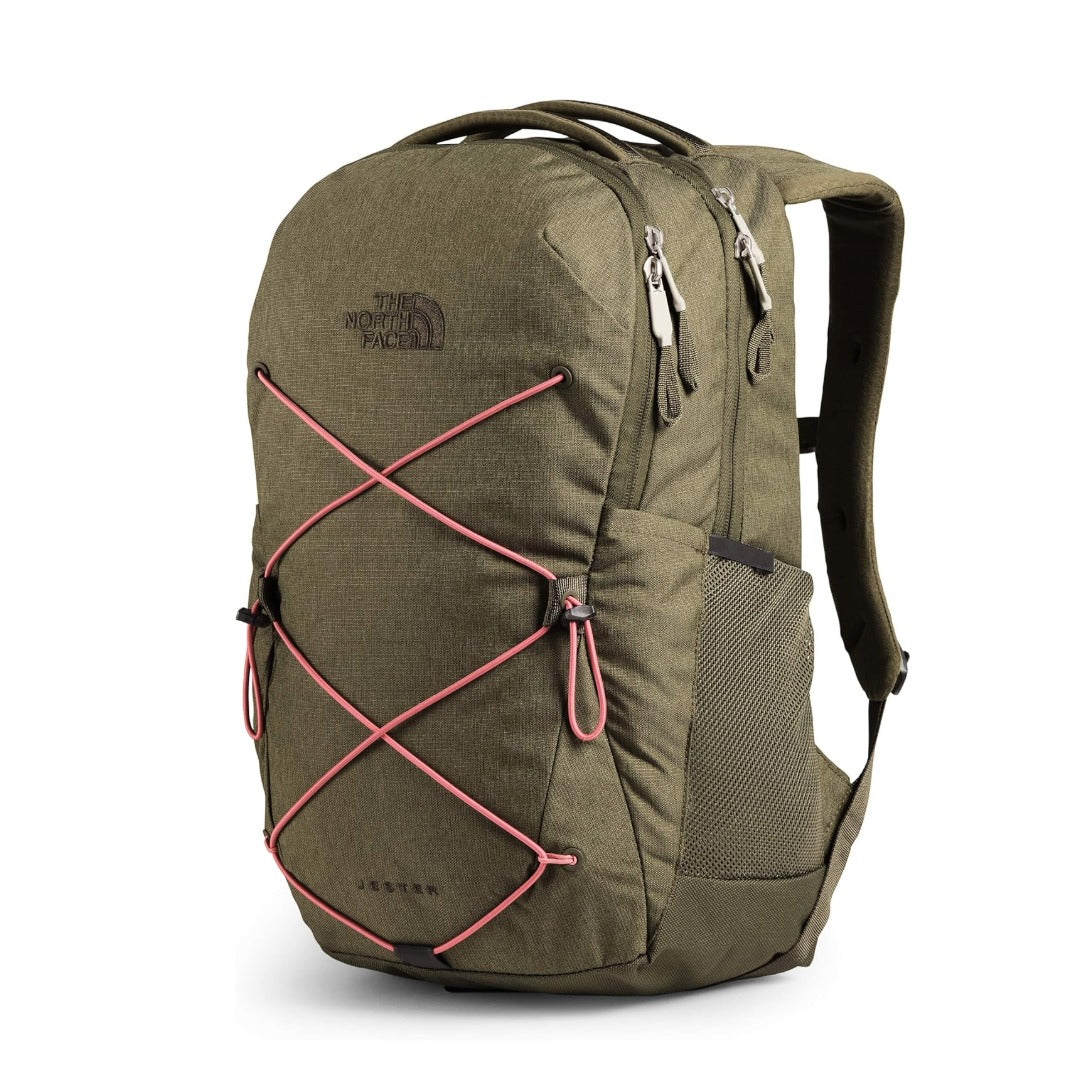 THE NORTH FACE Women's Jester Backpack - Burnt Olive Green Light Heather/Mauveglow