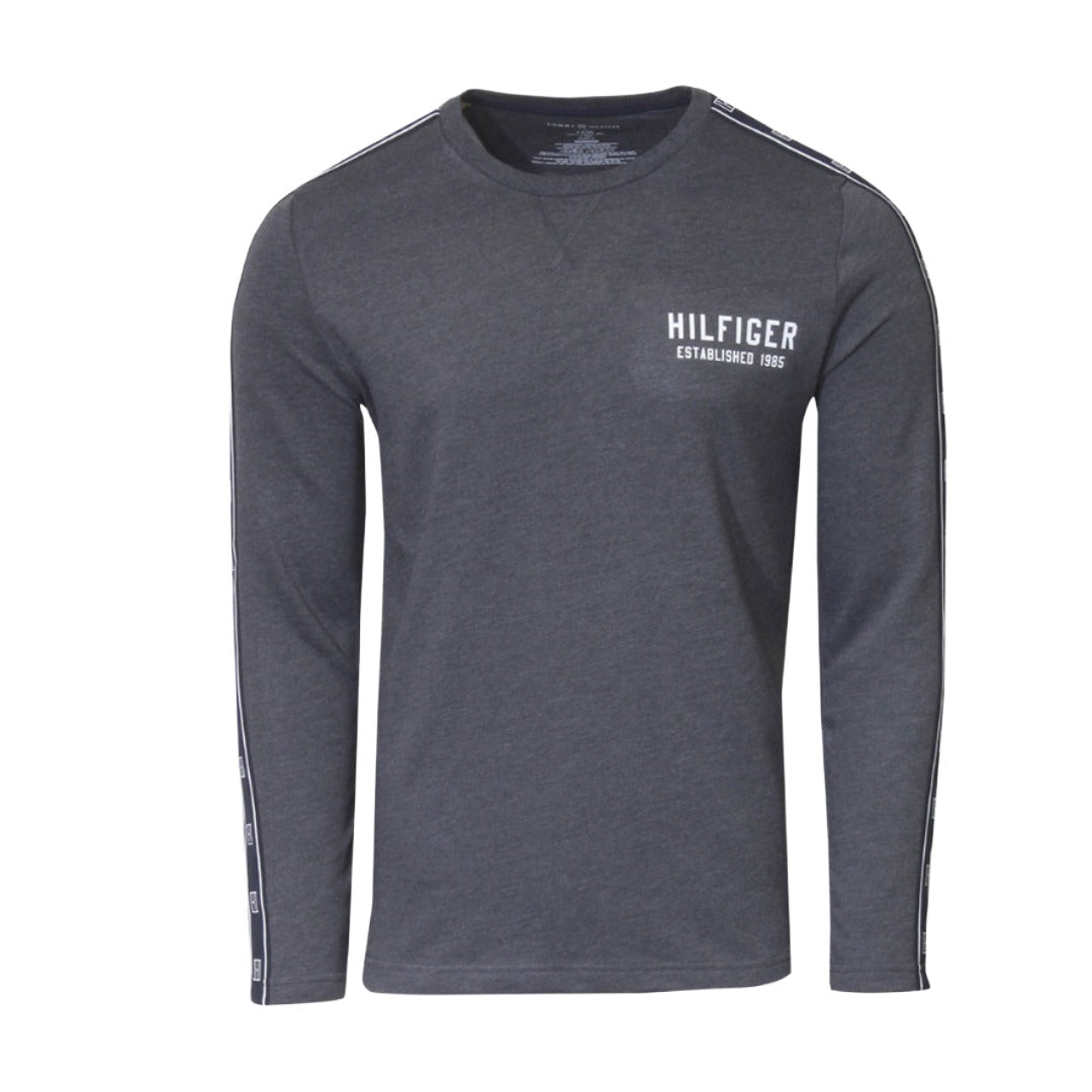 Tommy Hilfiger Men's Sweatshirt Crew Neck Pullover Lounge T-Shirt - Heather